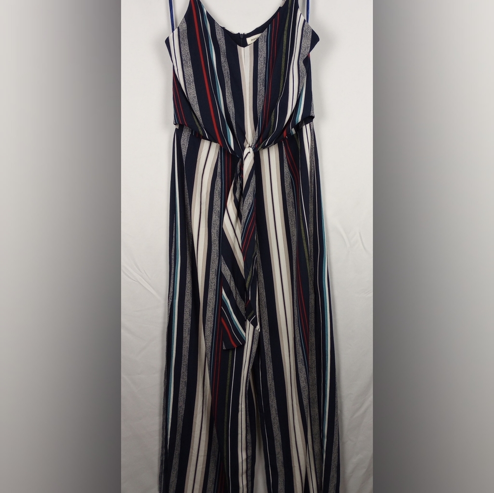 Monteau Striped Sleeveless Romper Size L